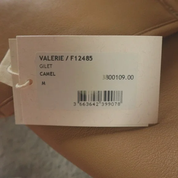 New NWT FRNCH Paris‎ Vest Valerie Gilet